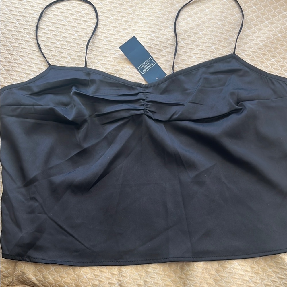Elegant Black Spaghetti Strap Top
